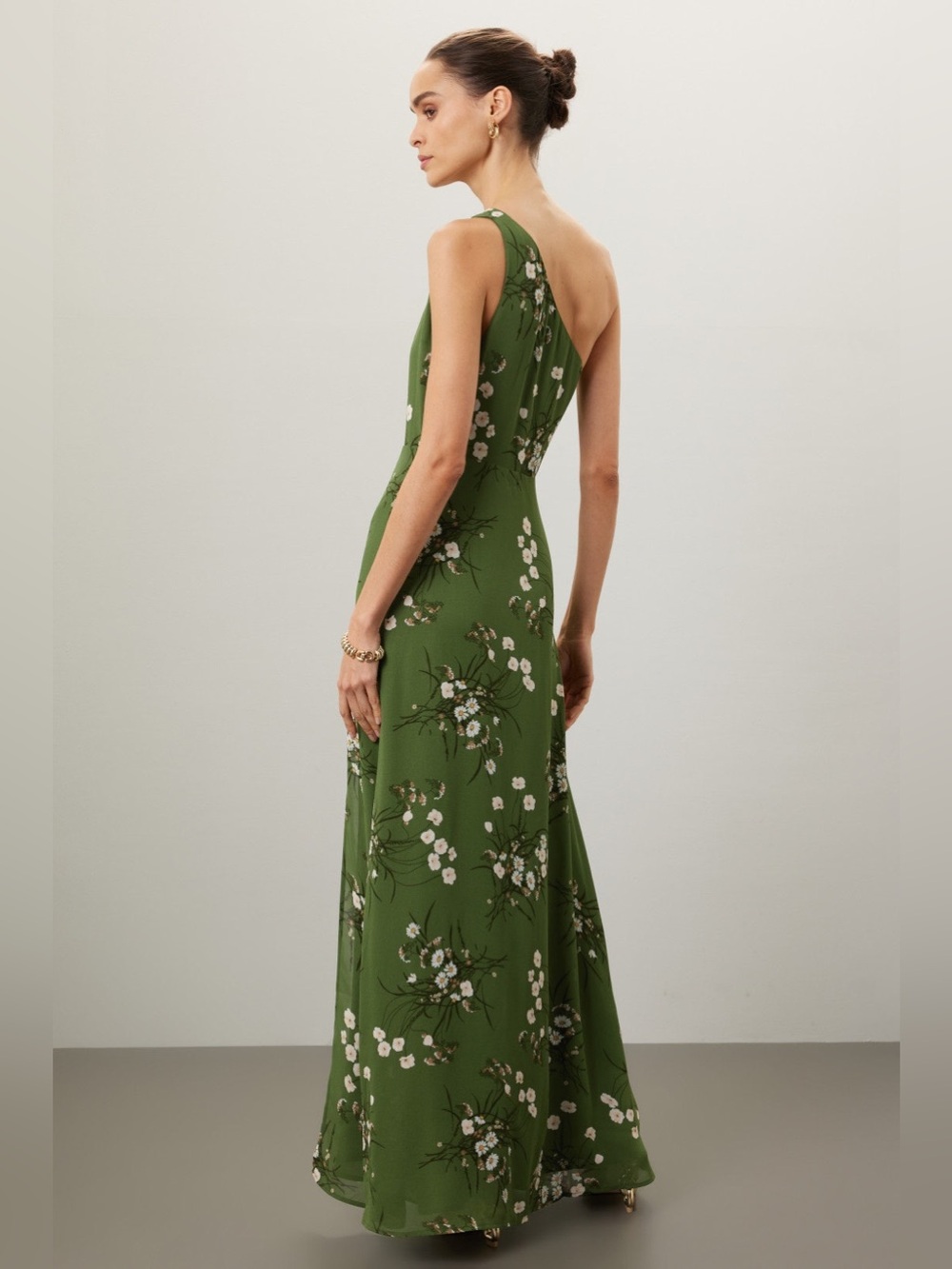 Reformation Evelyn Floral Maxi Dress in Green Floral 6 - Picture 4 of 7